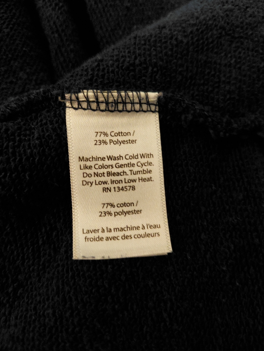 VINYARD VINES by SHEP & IAN 4XLT NAVY 1/4 ZIP COTTON SWEATSHIRT RIBBED COLLAR - Picture 10 of 11